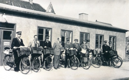 Personalet ved Ry Postkontor 1949.